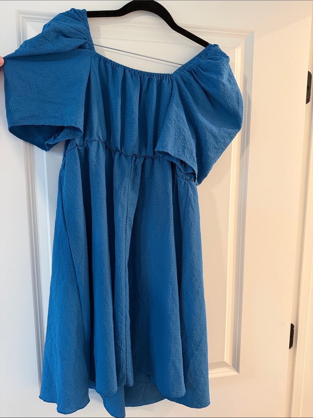 Women’s Blue Off-Shoulder Summer Dress